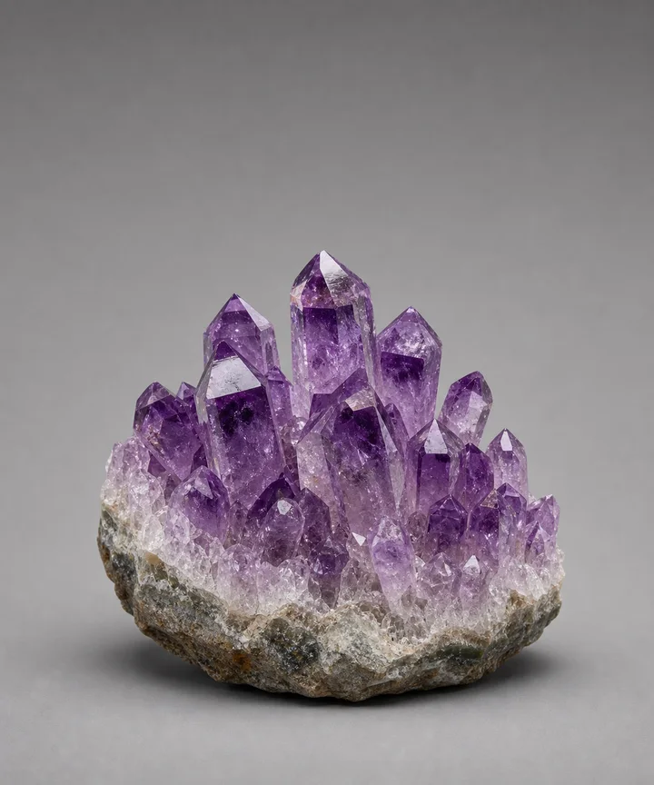 Amethyst crystal cluster